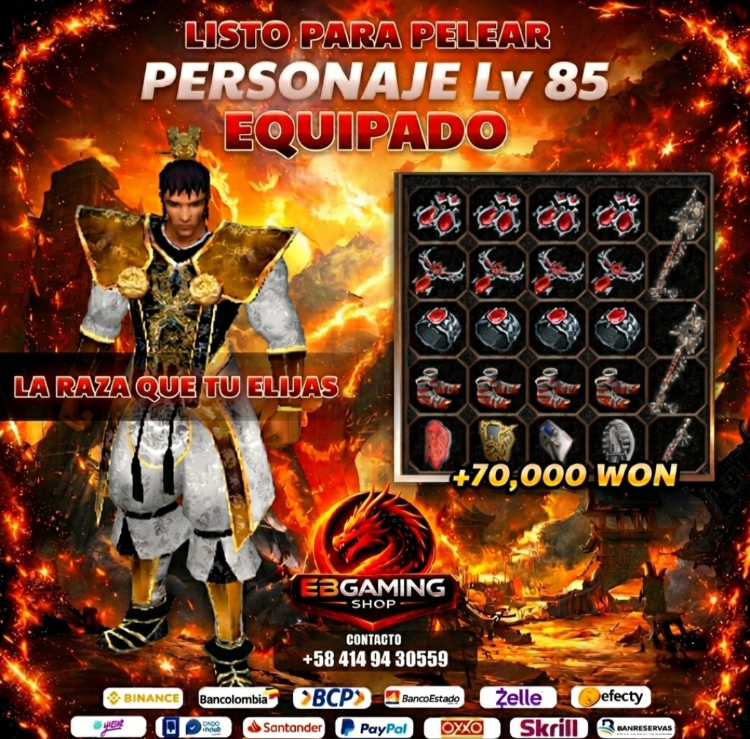 PERSONAJE EQUIPADO LV 85